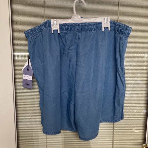 NWT Ci Sono Clothing Size 3X Chambray Shorts - Picture 17 of 17